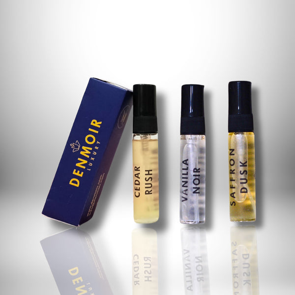 Cedar Rush- Vanilla Noir- Saffron Dusk Testers